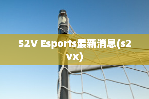 S2V Esports最新消息(s2vx)